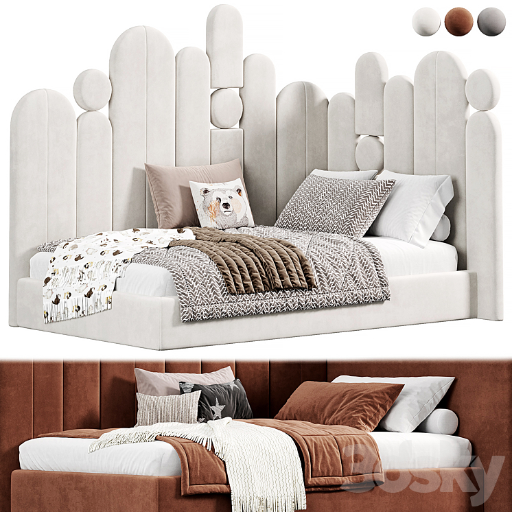 Childrens Bed 3DS Max Model - thumbnail 1