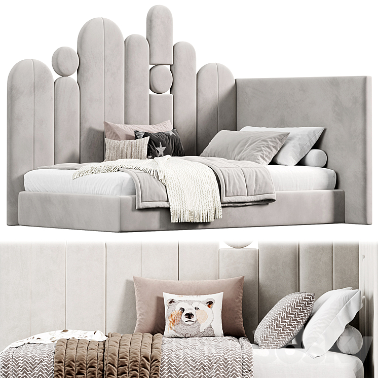 Childrens Bed 3DS Max Model - thumbnail 2