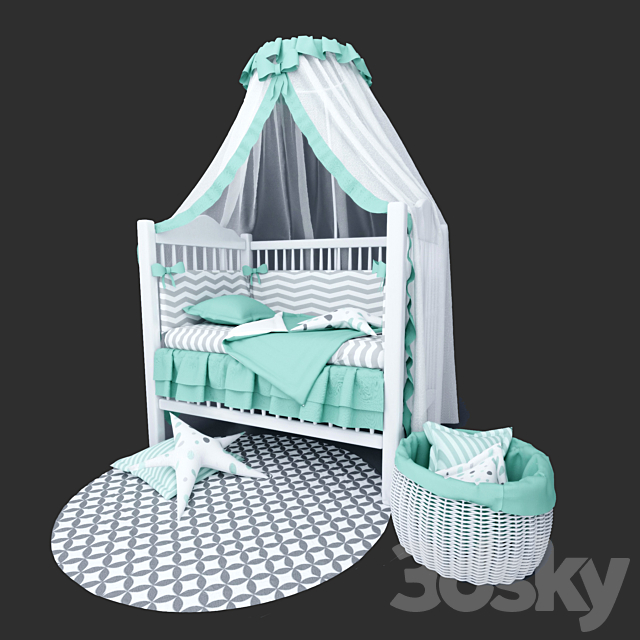 Children’s bed 3ds Max - thumbnail 1