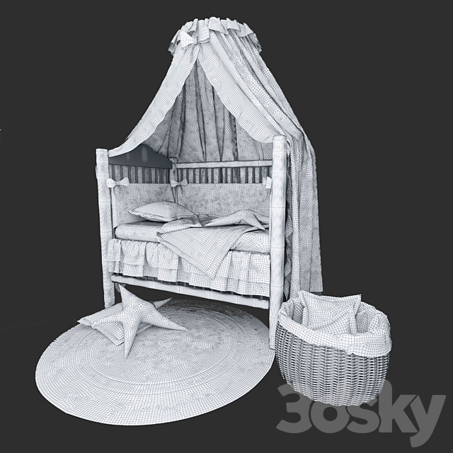 Children’s bed 3ds Max - thumbnail 3