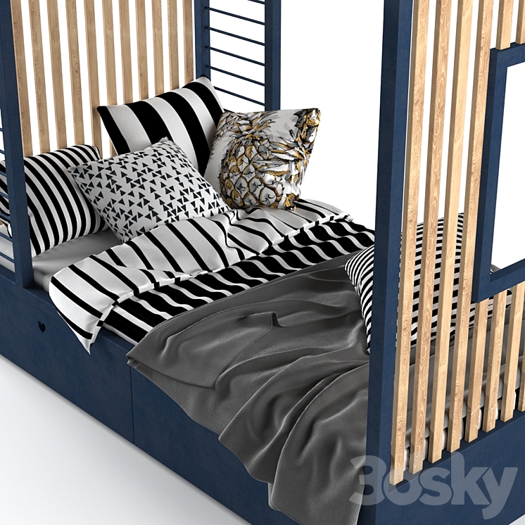 Children's bed – house 3DS Max - thumbnail 2