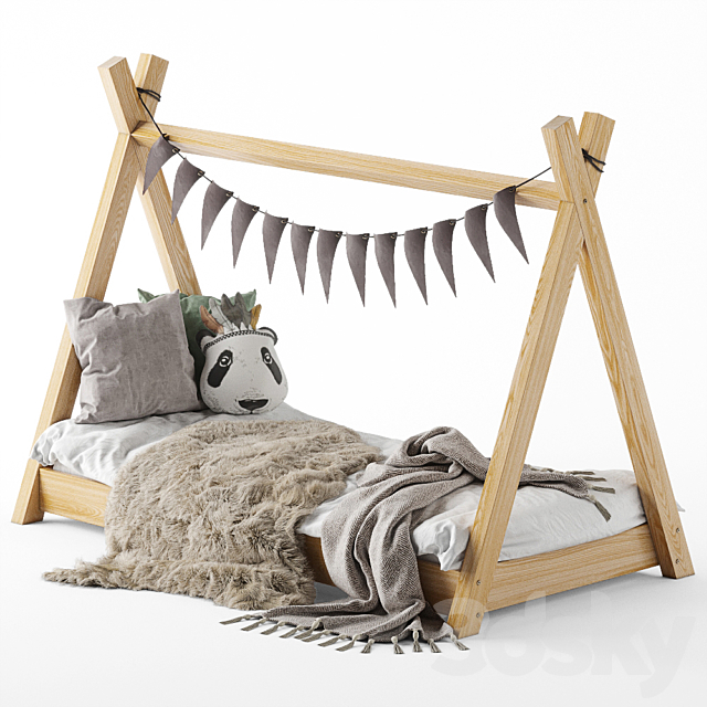 Children’s bed – house 3DSMax File - thumbnail 1