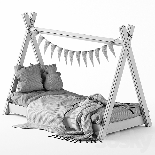 Children’s bed – house 3DSMax File - thumbnail 2