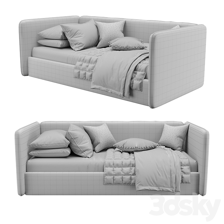 Children's bed Runo 3DS Max - thumbnail 2