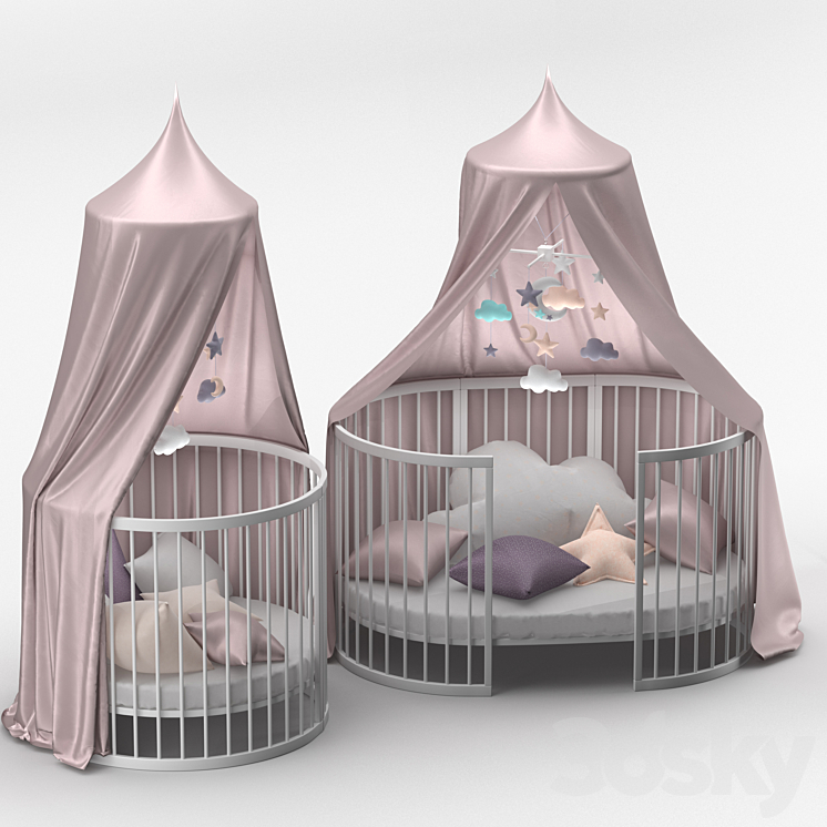 Children's bed transformer 3DS Max - thumbnail 1