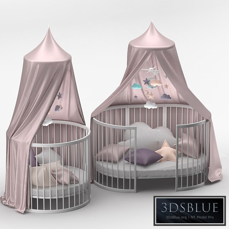 Children's bed transformer 3DS Max - thumbnail 3