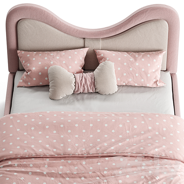 Children’s bed with upholstered headboard 3DSMax File - thumbnail 5