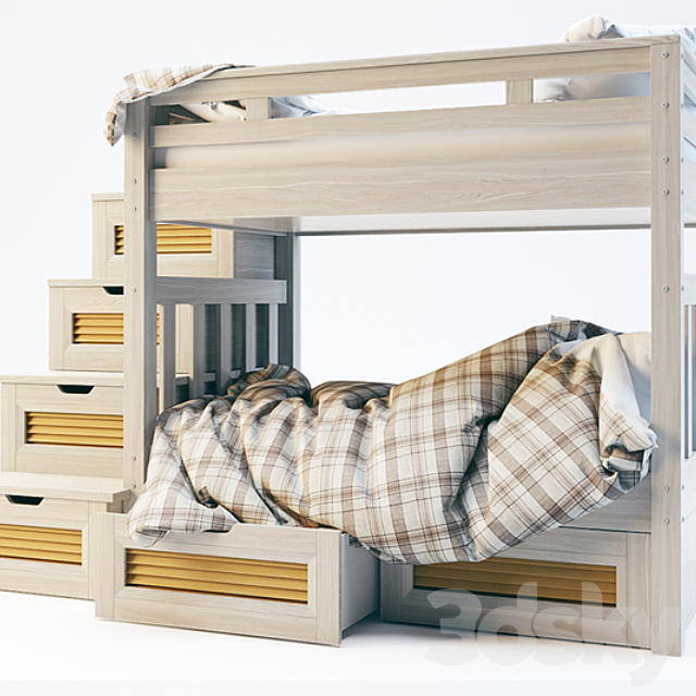 Childrens bunk bed 3DSMax File - thumbnail 1