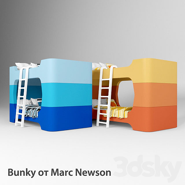 Children’s bunk bed Bunky from Marc Newson 3DSMax File - thumbnail 1