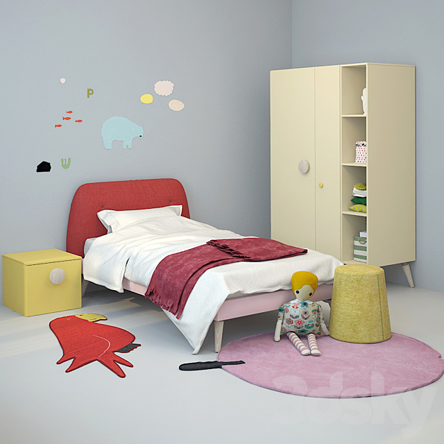 Children’s furniture Nidi 03 3ds Max - thumbnail 1