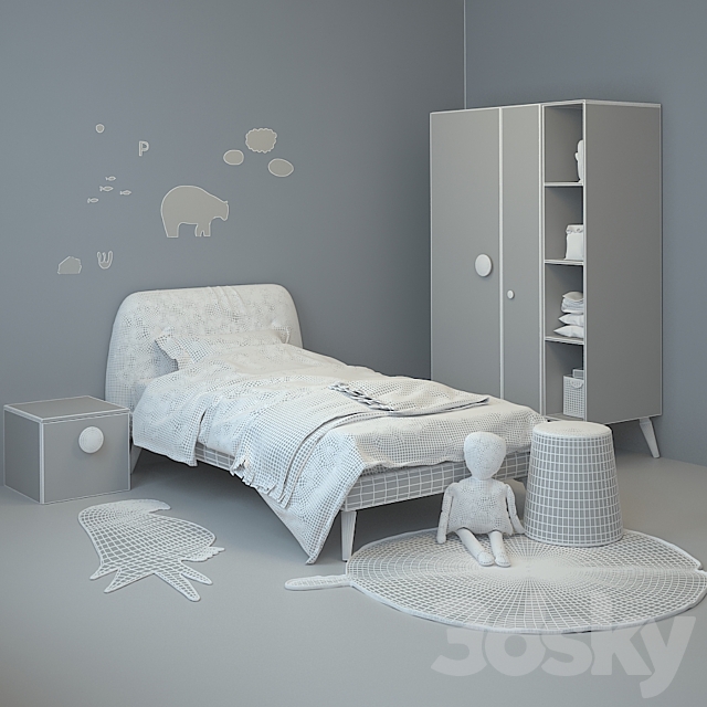 Children’s furniture Nidi 03 3ds Max - thumbnail 3