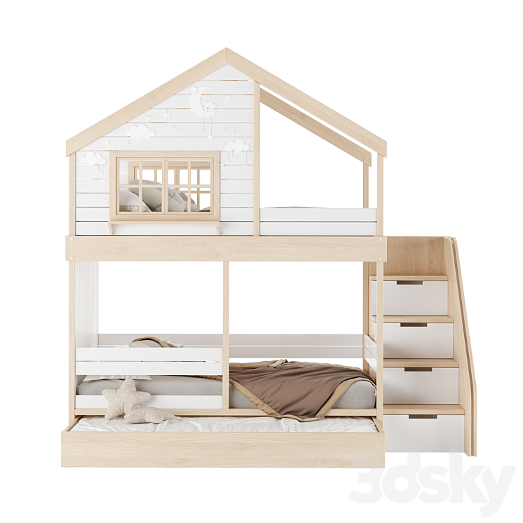 Children's furniture set 16 3DS Max Model - thumbnail 2