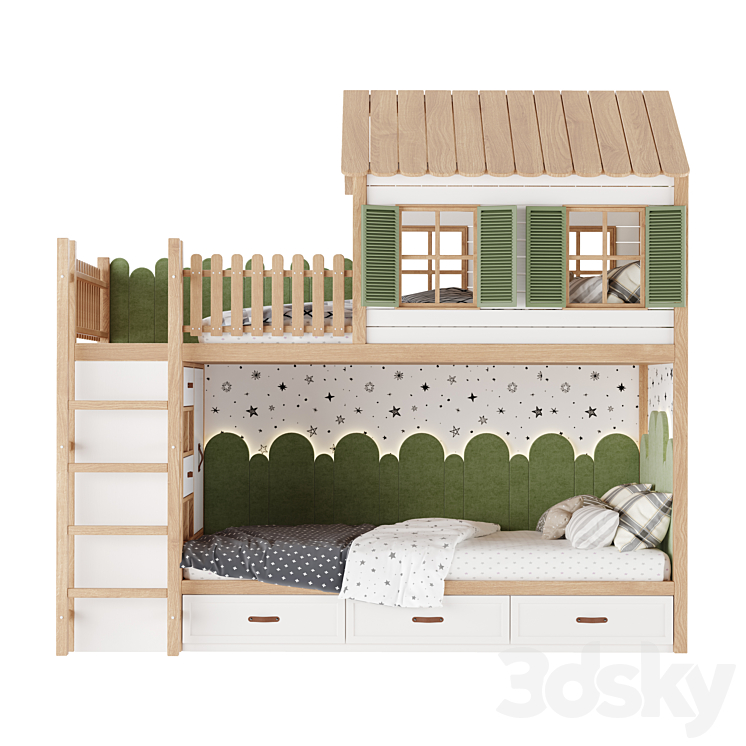 Childrens furniture set 38 3DS Max Model - thumbnail 1