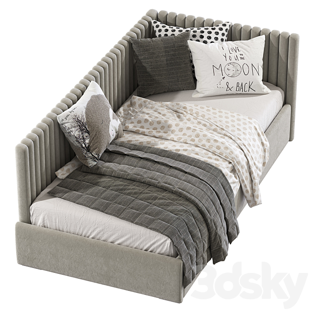 Children’s sofa bed in a modern style 3DS Max Model - thumbnail 3