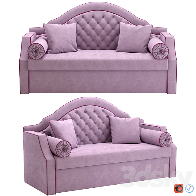 Children’s sofa bed Larissa Unterzo 3ds Max - thumbnail 1