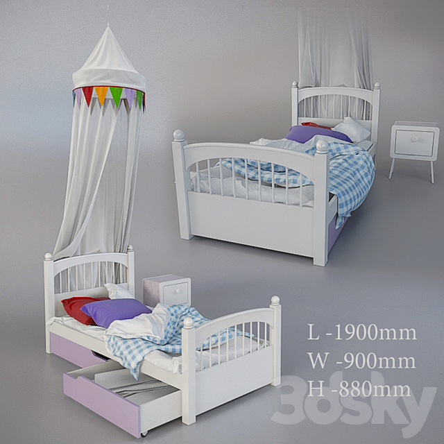 Child’s bed 3DSMax File - thumbnail 1