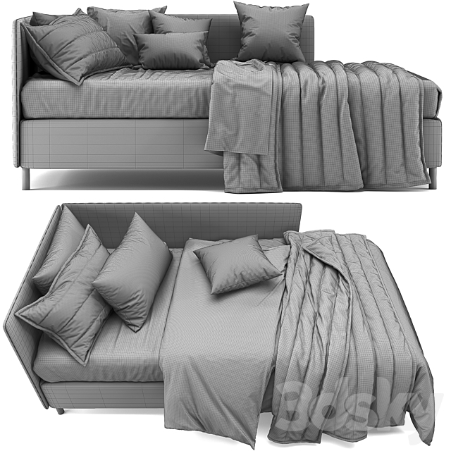 Citterio Meda Corner Bed 3DSMax File - thumbnail 5