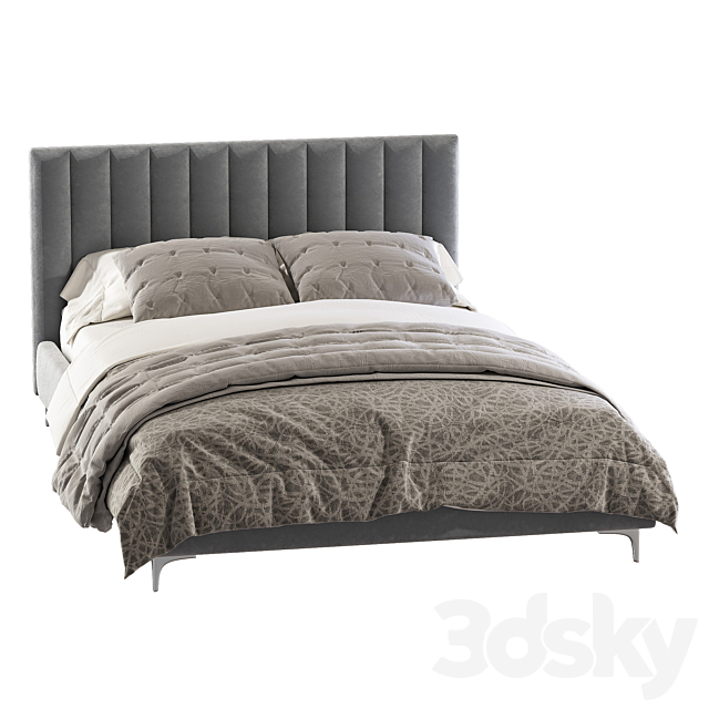 Colette Platform Bed 3DSMax File - thumbnail 4