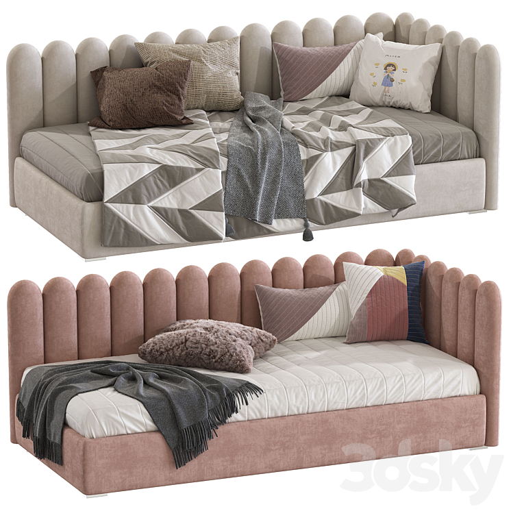 Contemporary style sofa bed 10 3DS Max - thumbnail 1