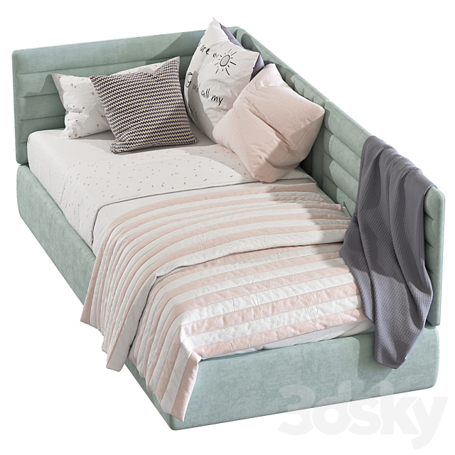 Contemporary style sofa bed 3 3DSMax File - thumbnail 3