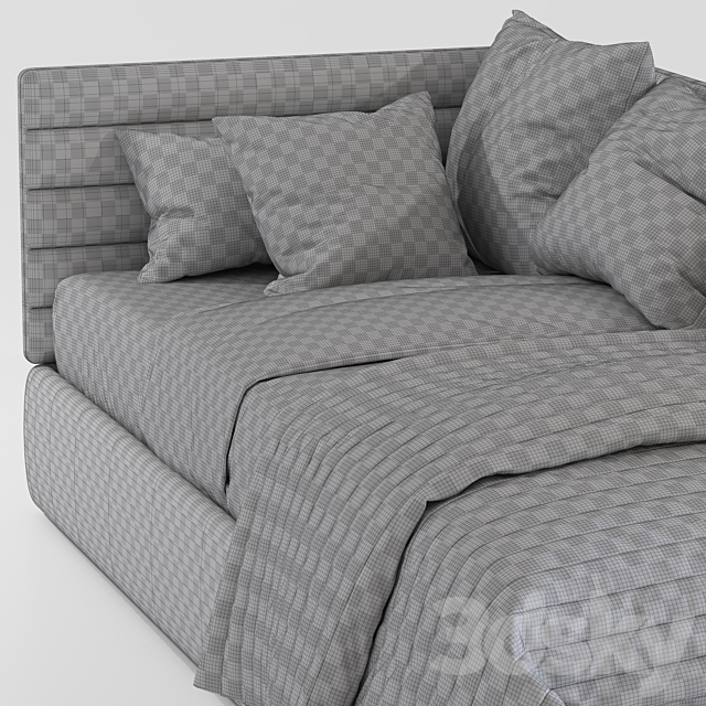 Contemporary style sofa bed 3 3DSMax File - thumbnail 5