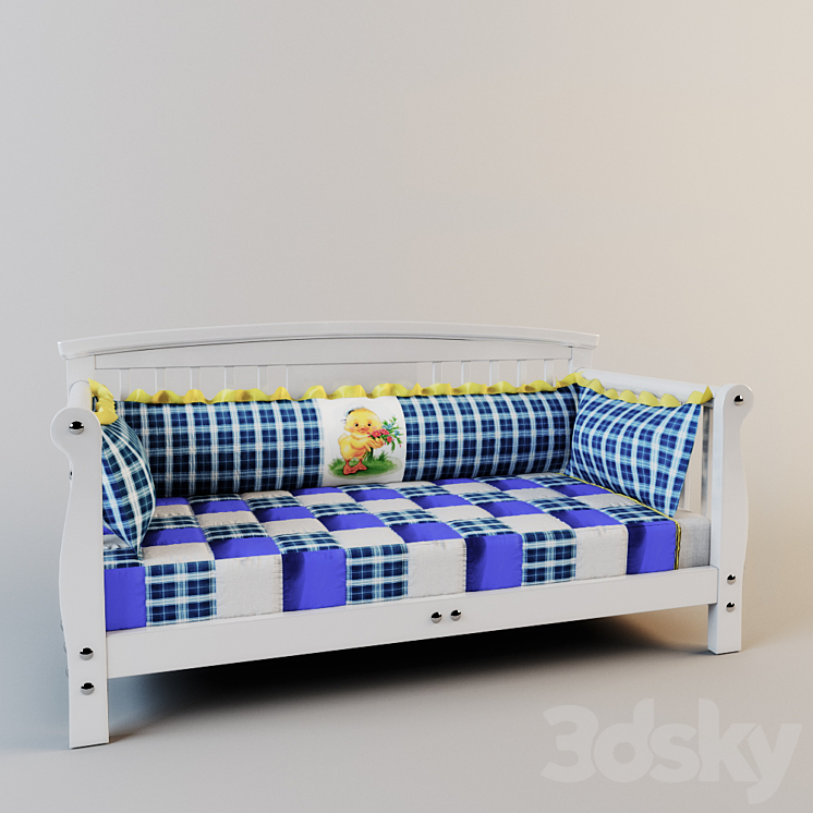 Cot "Carolina" 3DS Max - thumbnail 2