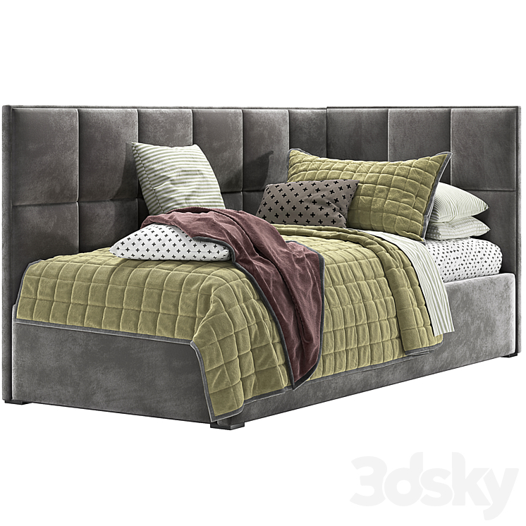 Cozy Corner Bed 3DS Max Model - thumbnail 2