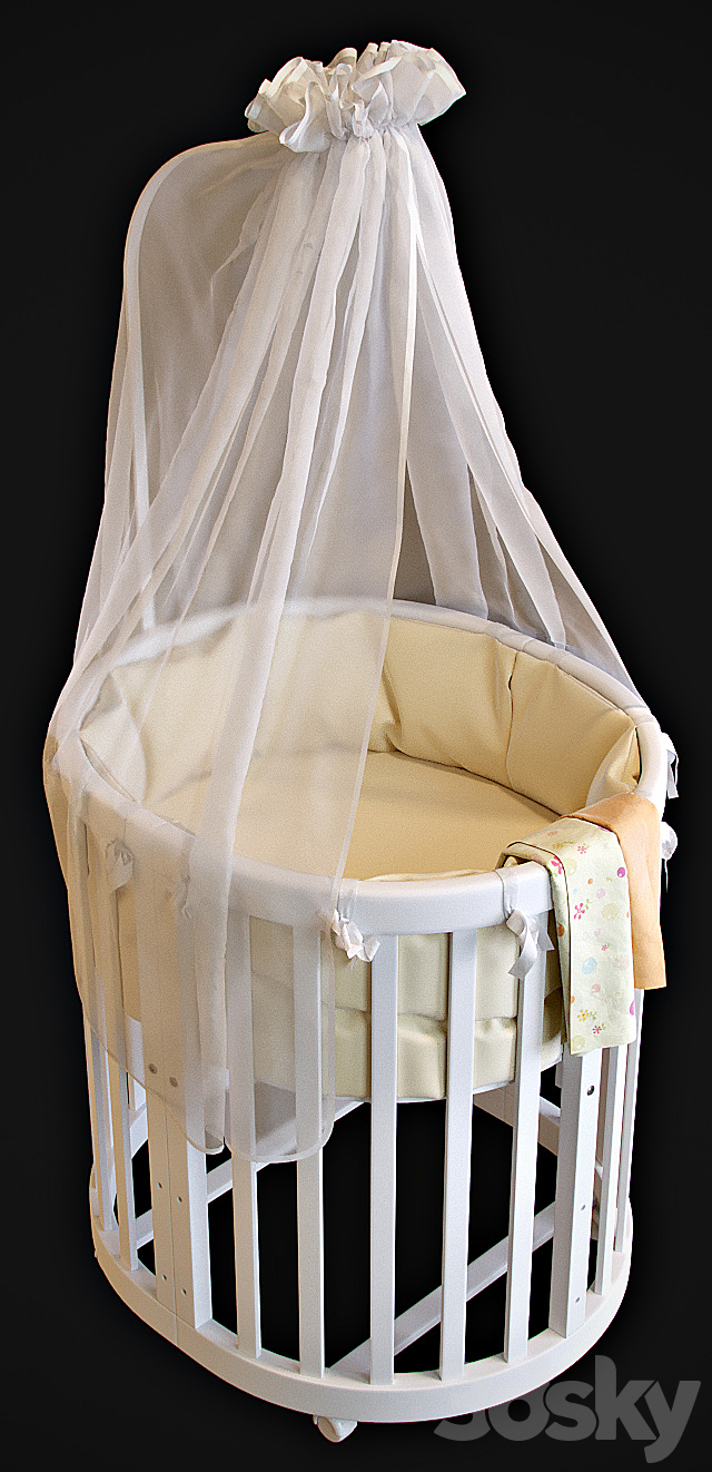 Cradle and chair EllipseBed 3DSMax File - thumbnail 2