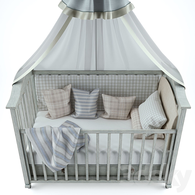 Crib 3DS Max Model - thumbnail 3