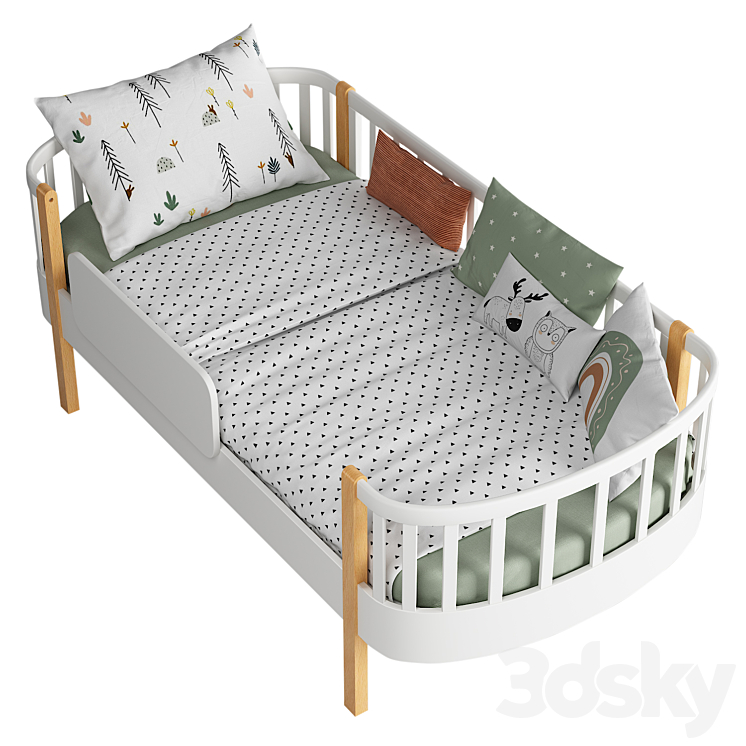 Сhildren’s bed Askona Woody 3DS Max - thumbnail 2