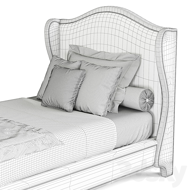 DOLFI Bed William 3DS Max Model - thumbnail 3