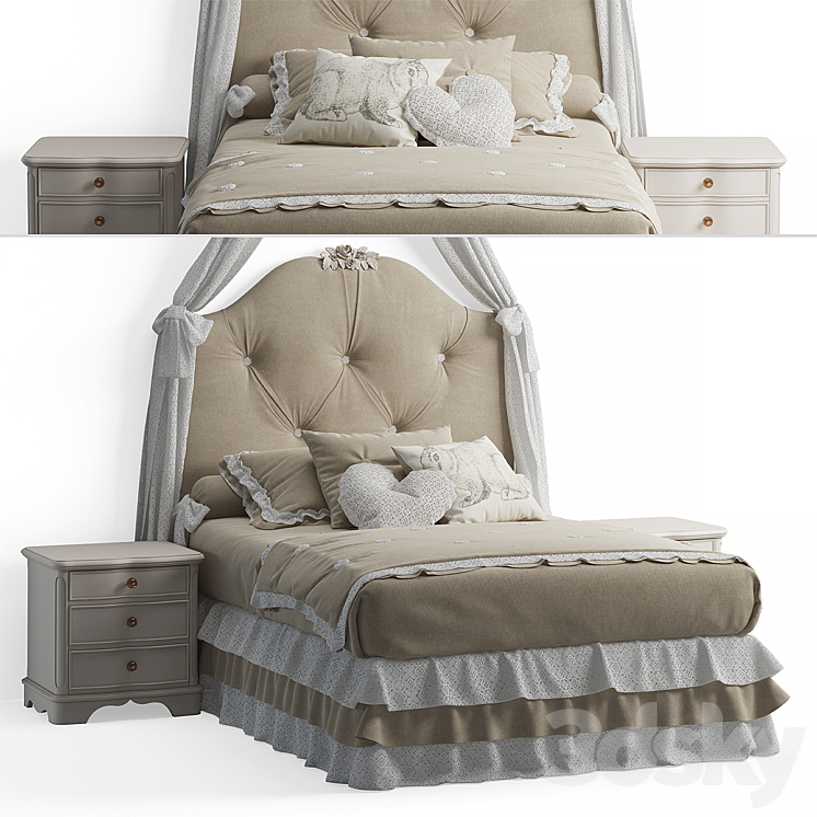 Dolfi vicky bed 3DS Max - thumbnail 1