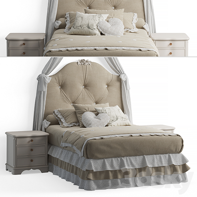 Dolfi vicky bed 3DSMax File - thumbnail 1