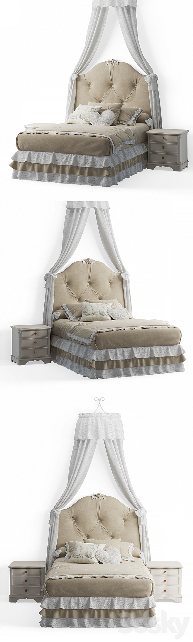 Dolfi vicky bed 3DSMax File - thumbnail 2