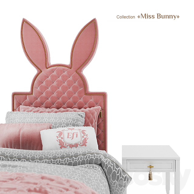 EFI Concept Kid _ Miss Bunny _ bed1 3DSMax File - thumbnail 2