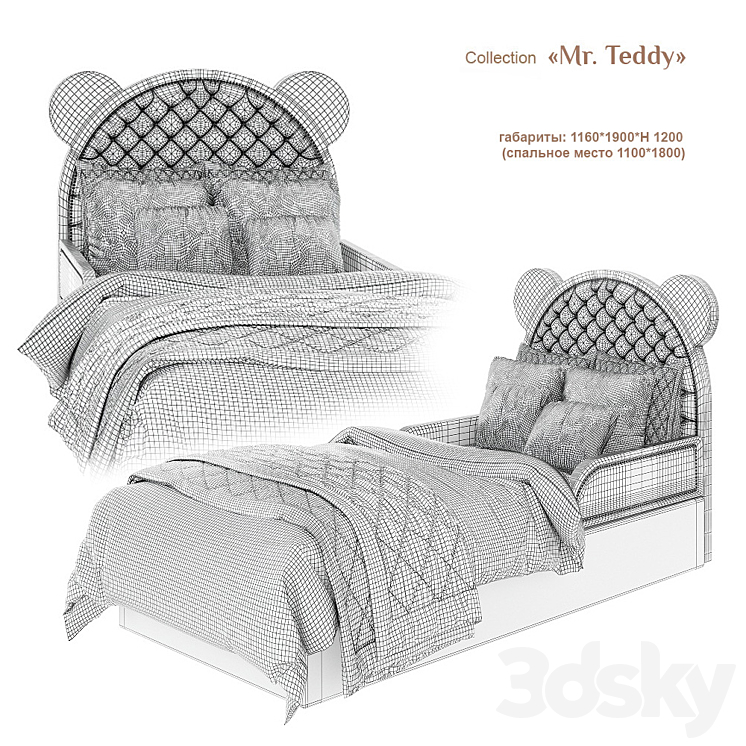 EFI Kid Concept \/ Mr. Teddy – bed_1 3DS Max - thumbnail 2