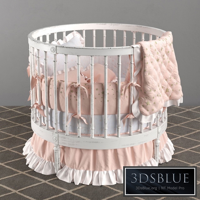 ELLERY ROUND CRIB 3DS Max - thumbnail 3