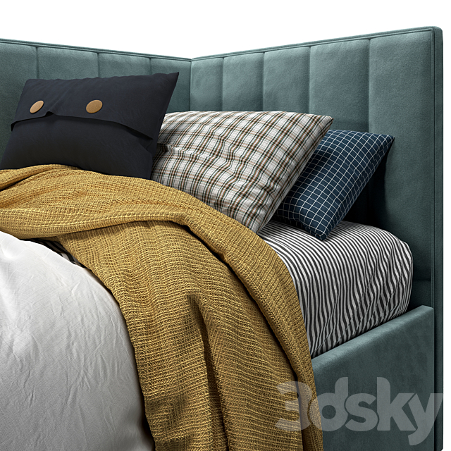 Eva Corner Bed 3DSMax File - thumbnail 3