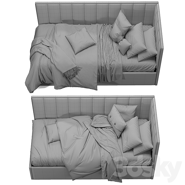 Eva Corner Bed 3DSMax File - thumbnail 5