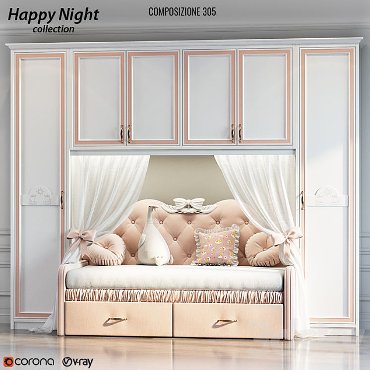 Ferretti e Ferretti Happy Night 3DS Max - thumbnail 1