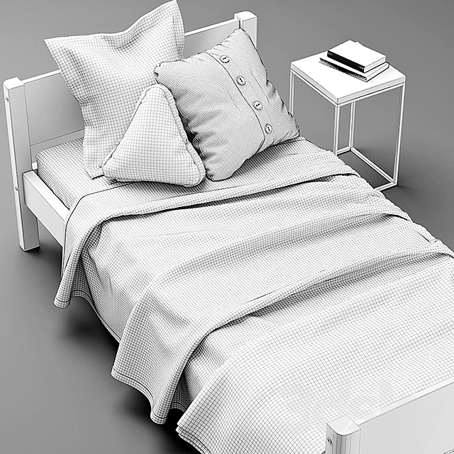 FLEXA SINGLE BED 3DSMax File - thumbnail 2