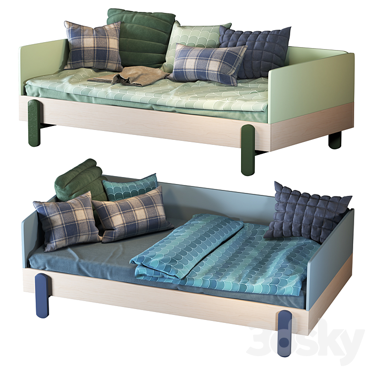 Flexa_bed linen 3DS Max - thumbnail 1