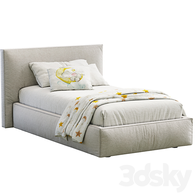 Flexteam Miller Single Bed 3ds Max - thumbnail 3