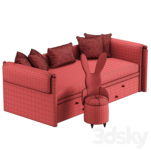 Gloss Manifesto bed 3DSMax File - thumbnail 6