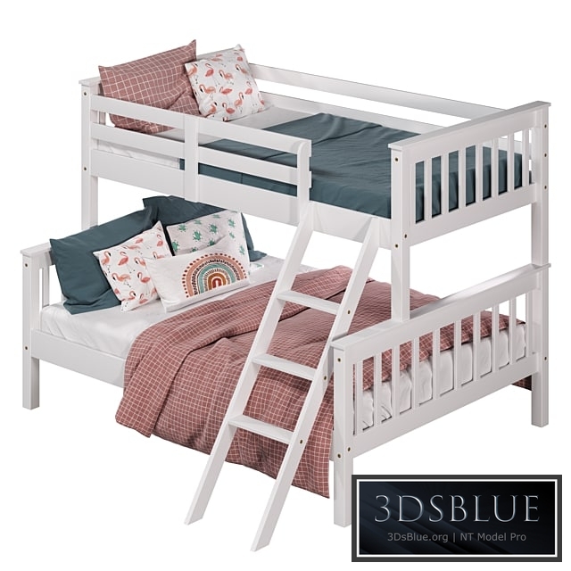 Hansel Triple Sleeper Bunk Bed 3DS Max - thumbnail 3