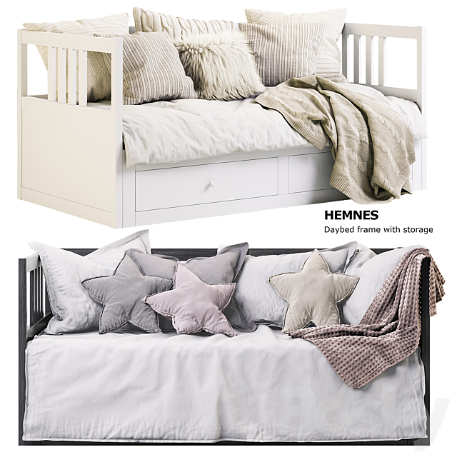 HEMNES Daybed IKEA _ HEMNES IKEA 3DSMax File - thumbnail 1