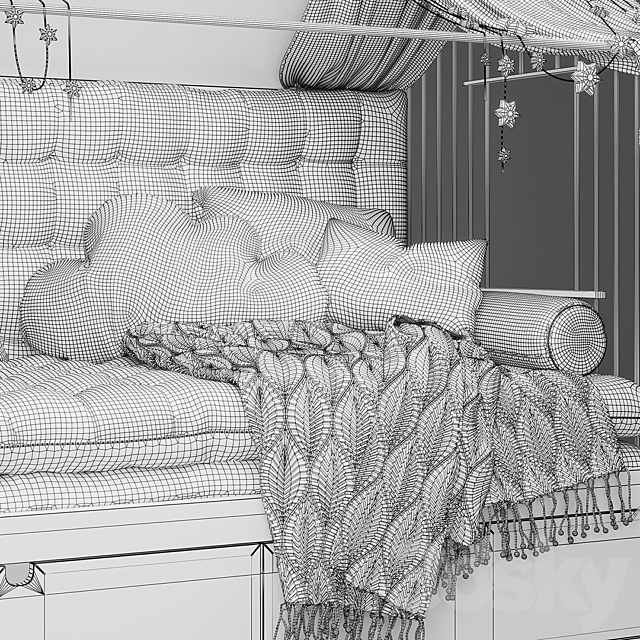 ?hildren’s bed – house 3DSMax File - thumbnail 3