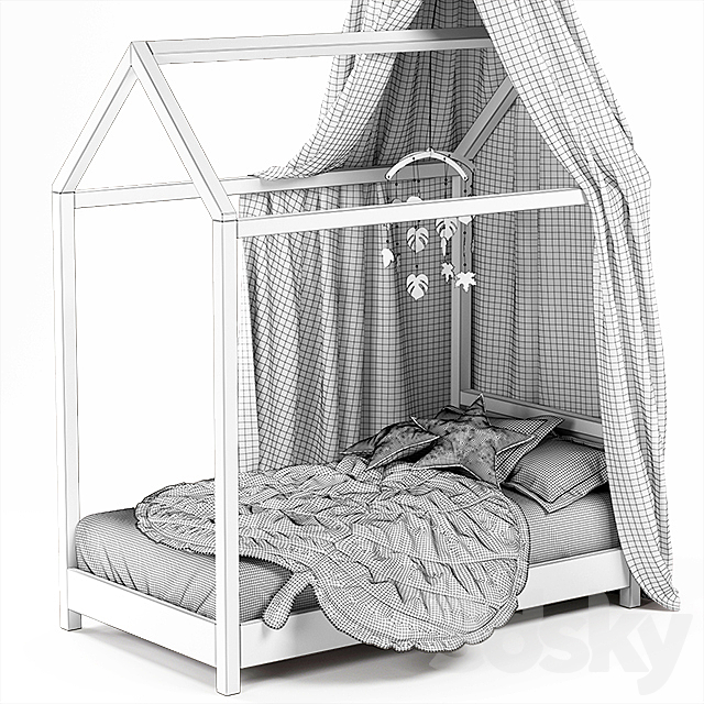 HYGGE bed 01 3DSMax File - thumbnail 2