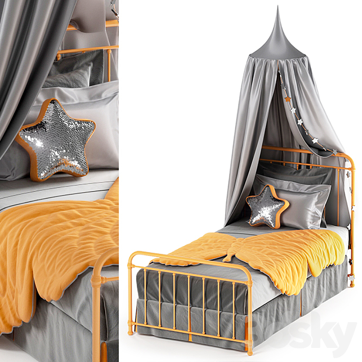 HYGGE bed 03 3DS Max - thumbnail 1