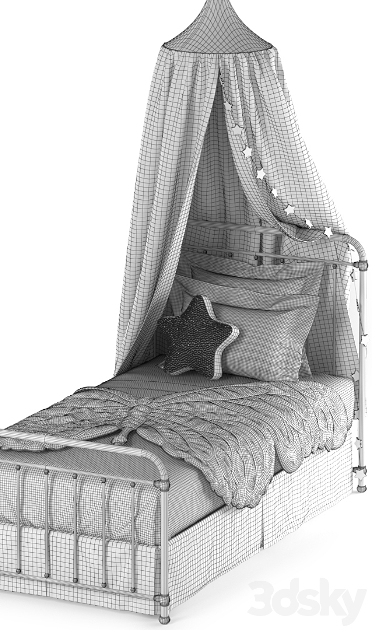 HYGGE bed 03 3DS Max - thumbnail 2